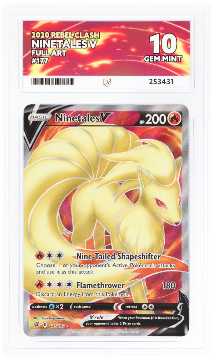 ACE 10 - Ninetales V - 177/192 - Rebel Clash - Pokemon