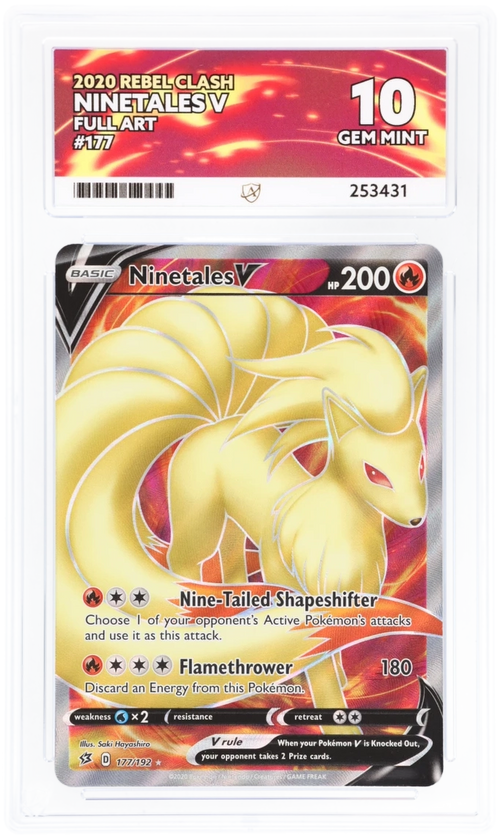 ACE 10 - Ninetales V - 177/192 - Rebel Clash - Pokemon