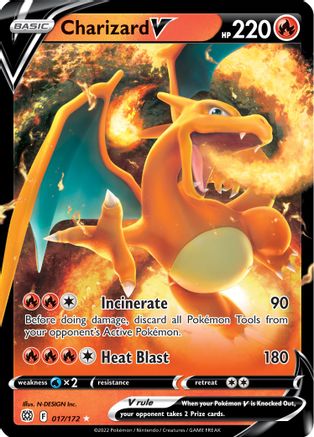 Charizard V 17/172 - SWSH09 Brilliant Stars Holofoil