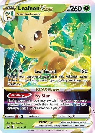 Leafeon VSTAR - SWSH195 SWSH195/307 - SWSH Sword & Shield Promo Cards Holofoil