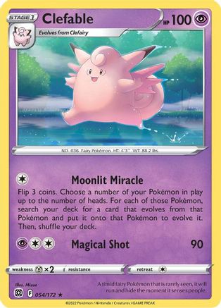 Clefable 54/172 - SWSH09 Brilliant Stars