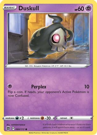 Duskull 60/172 - SWSH09 Brilliant Stars