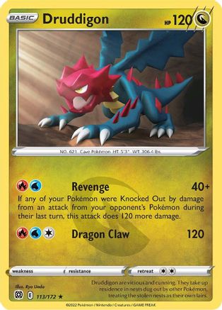 Druddigon 113/172 - SWSH09 Brilliant Stars Reverse Holofoil