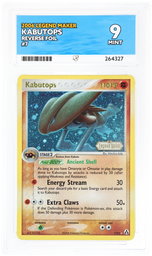 Kabutops Reverse Foil 7/92 - Ace 9 - Legend Maker