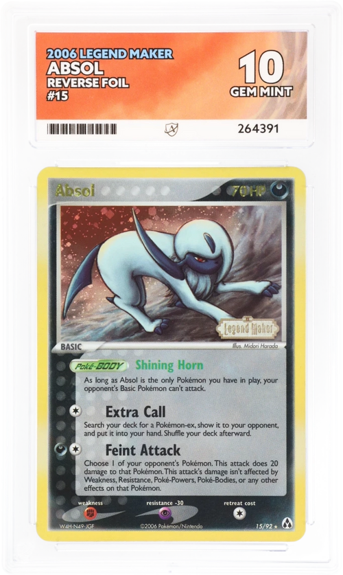ACE 10 - Absol - 15/92 - Legend Maker - Pokemon - front