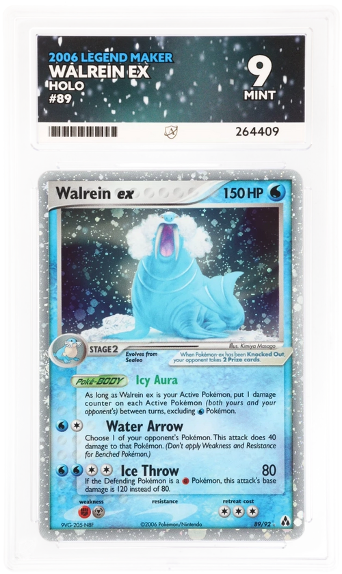 Walrein EX 89/92 Holo - Ace 9 - Legend Maker