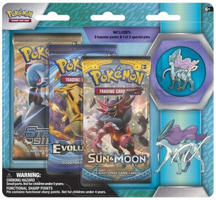 Legendary Beasts Collector Pin 3 Pack Blister [Suicune]