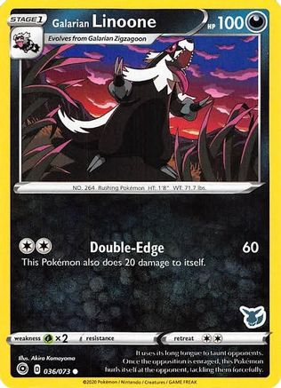 Galarian Linoone - 036/073 (Eevee Stamped) 36 - Battle Academy 2022