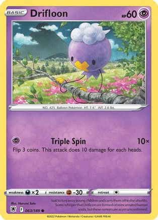 Drifloon 63/189 - SWSH10 Astral Radiance