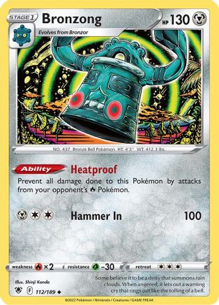 Bronzong 112/189 - SWSH10 Astral Radiance Reverse Holofoil