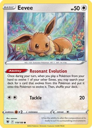 Eevee 119/189 - SWSH10 Astral Radiance Reverse Holofoil