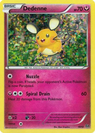 Dedenne - 10/12 10/12 - McDonalds Promos 2016 Holofoil