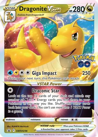 Dragonite VSTAR - SWSH236 SWSH236/307 - SWSH Sword & Shield Promo Cards Holofoil