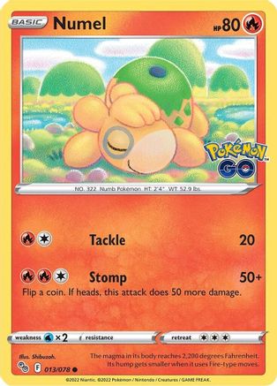 Numel 13/78 - Pokmon GO Reverse Holofoil