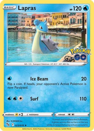 Lapras 23/78 - Pokmon GO Reverse Holofoil