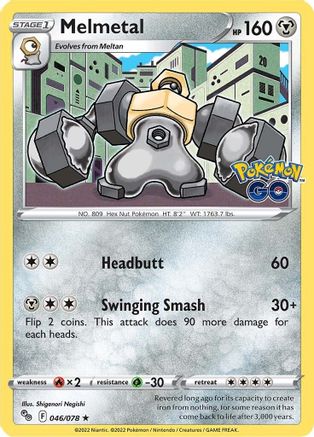 Melmetal 46/78 - Pokmon GO Reverse Holofoil