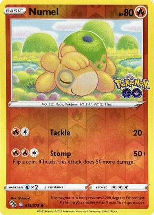 Numel (Peelable Ditto) 13 - Pokemon GO Reverse Holofoil