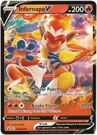 Infernape V SWSH252/307 - SWSH Black Star Promos Holofoil