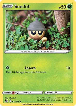 Seedot 11/196 - Lost Origin Reverse Holofoil
