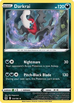 Darkrai 120/196 - SWSH11 Lost Origin Holofoil
