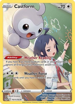 Castform TG11/30 - SWSH11 Lost Origin Trainer Gallery Holofoil