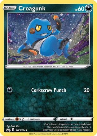 Croagunk - SWSH245 (Cosmos Holo) SWSH245/307 - SWSH Sword & Shield Promo Cards Holofoil