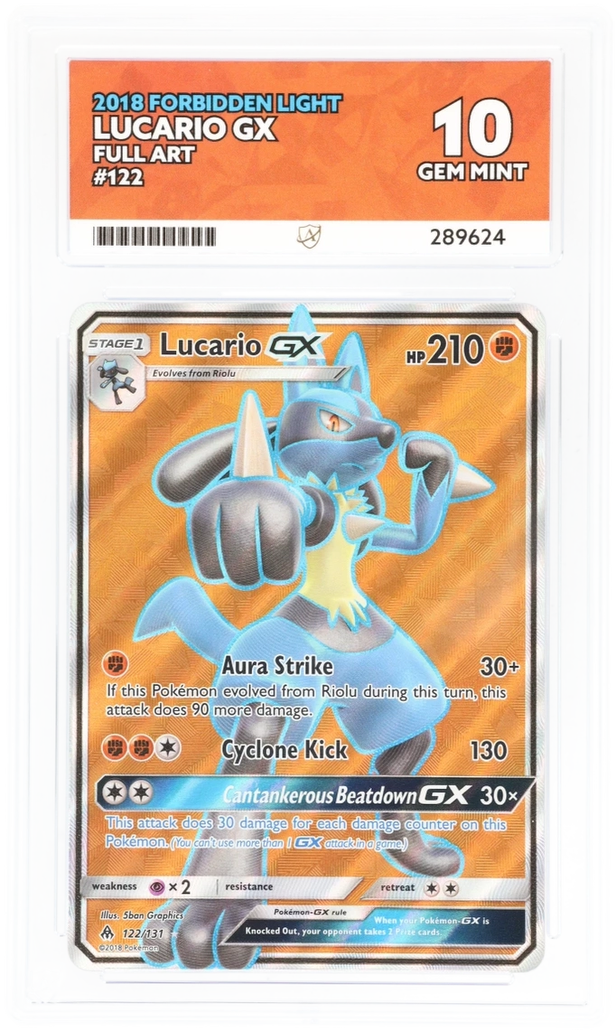 ACE 10 - Lucario GX - 122/131 - Forbidden Light - Pokemon
