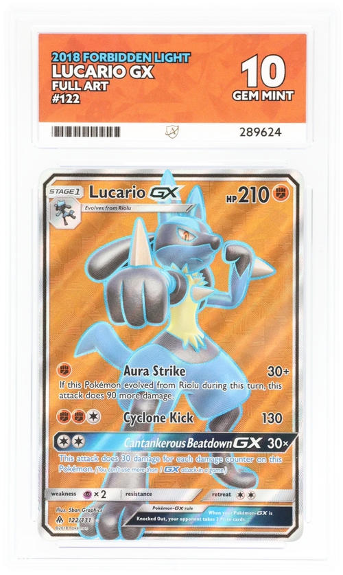 ACE 10 - Lucario GX - 122/131 - Forbidden Light - Pokemon