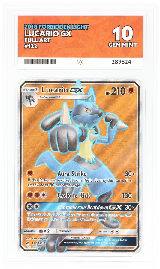 ACE 10 - Lucario GX - 122/131 - Forbidden Light - Pokemon
