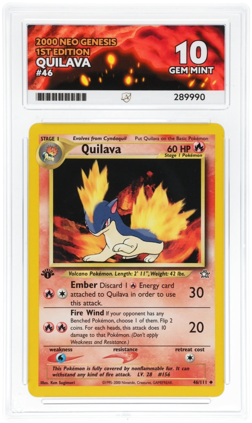 Quilava 46/111 - Ace 10 - Neo Genesis 1st Edition