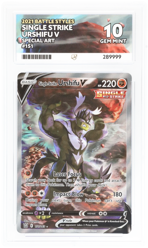 ACE 10 - Single Strike Urshifu V - 151/163 - Battle Styles - Pokemon
