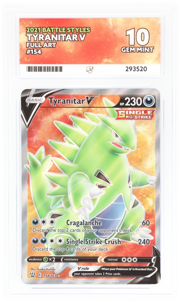 ACE 10 - Tyranitar V - 154/163 - Battle Styles - Pokemon