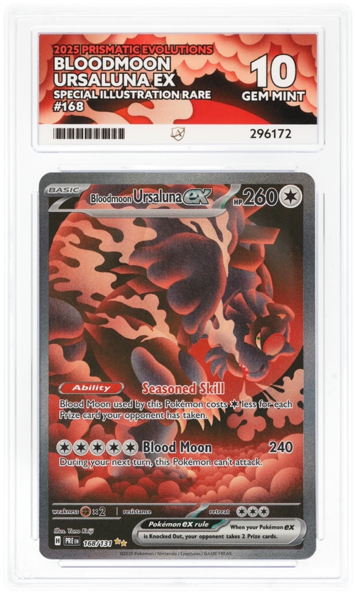 ACE 10 - Bloodmoon Ursaluna ex - 168/131 - Prismatic Evolutions - Pokemon