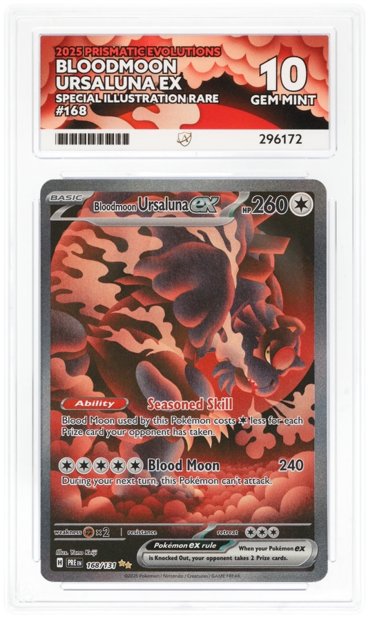 ACE 10 - Bloodmoon Ursaluna ex - 168/131 - Prismatic Evolutions - Pokemon