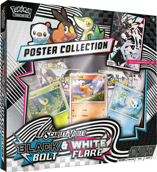 Pokemon Scarlet & Violet: Black Bolt & White Flare Unova Poster Collection