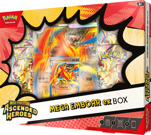 Ascended Heroes Mega Emboar EX Collection Box