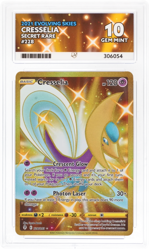 ACE 10 - Cresselia - 228/203 - Evolving Skies - Pokemon