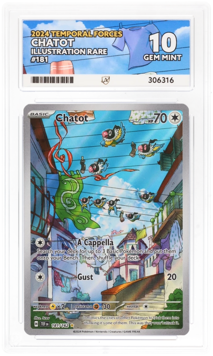 ACE 10 - Chatot - 181/162 - Temporal Forces - Pokemon
