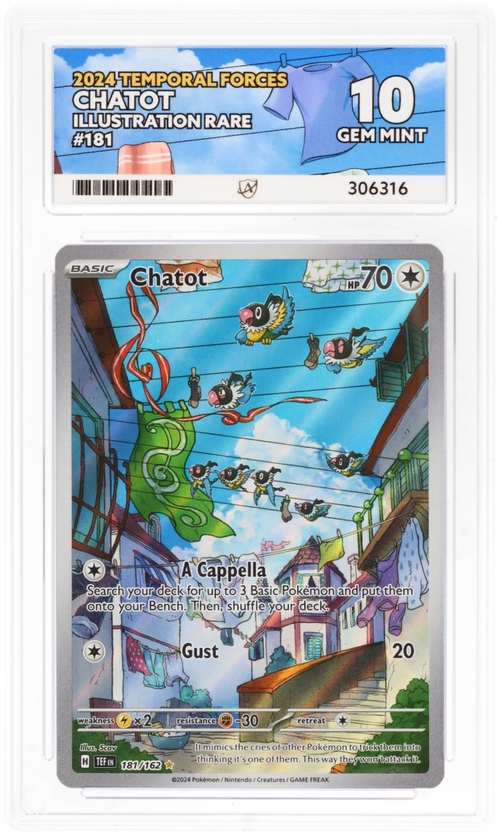 ACE 10 - Chatot - 181/162 - Temporal Forces - Pokemon