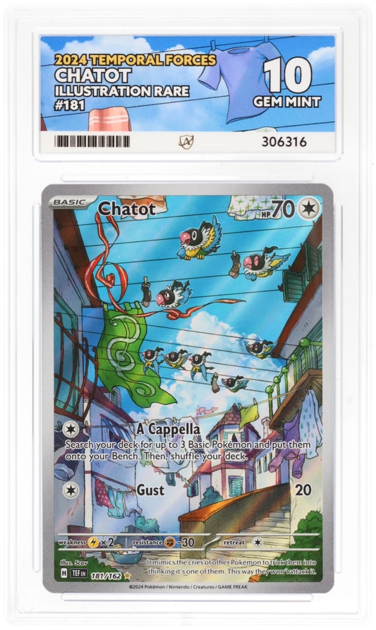 ACE 10 - Chatot - 181/162 - Temporal Forces - Pokemon