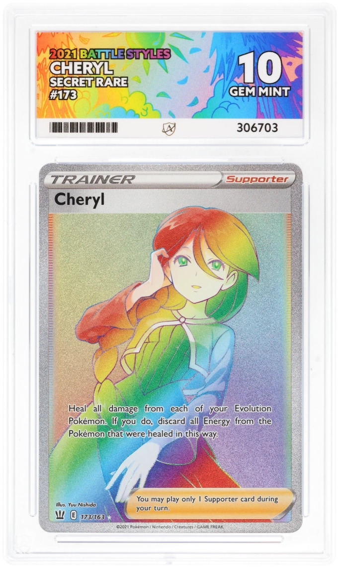 ACE 10 - Cheryl - 173/163 - Battle Styles - Pokemon