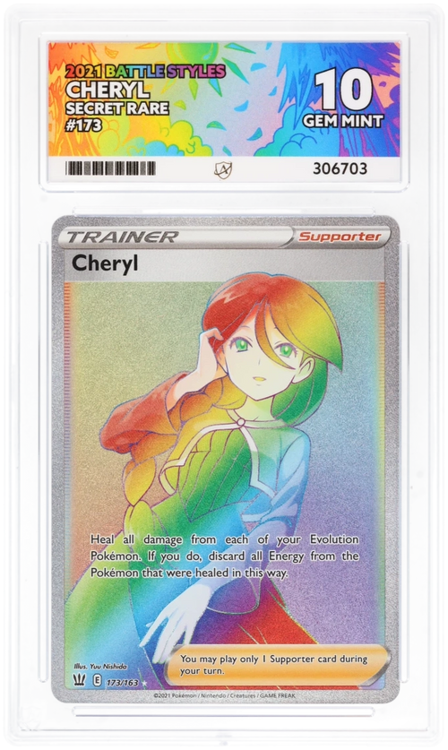 ACE 10 - Cheryl - 173/163 - Battle Styles - Pokemon