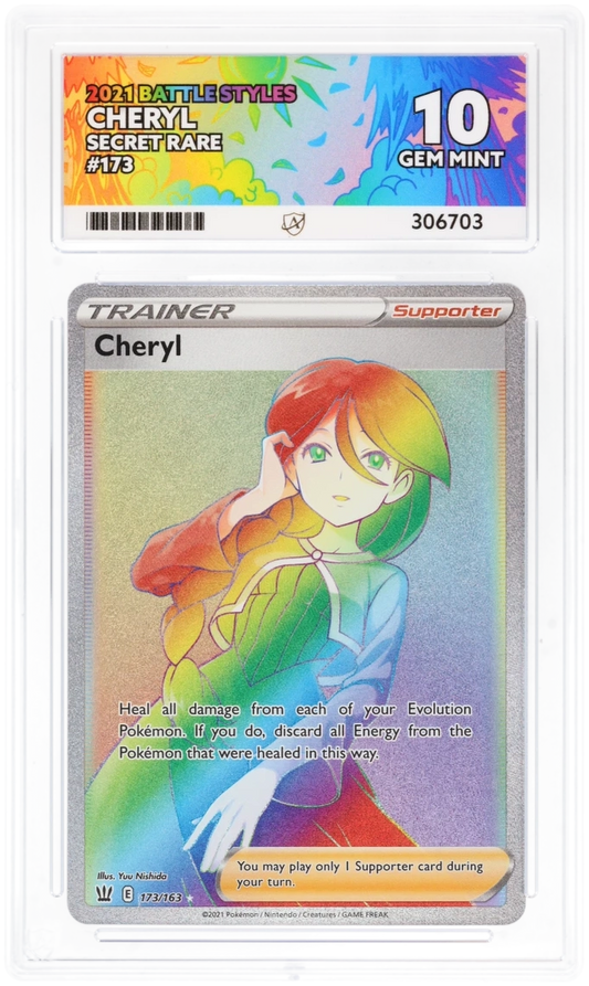 ACE 10 - Cheryl - 173/163 - Battle Styles - Pokemon