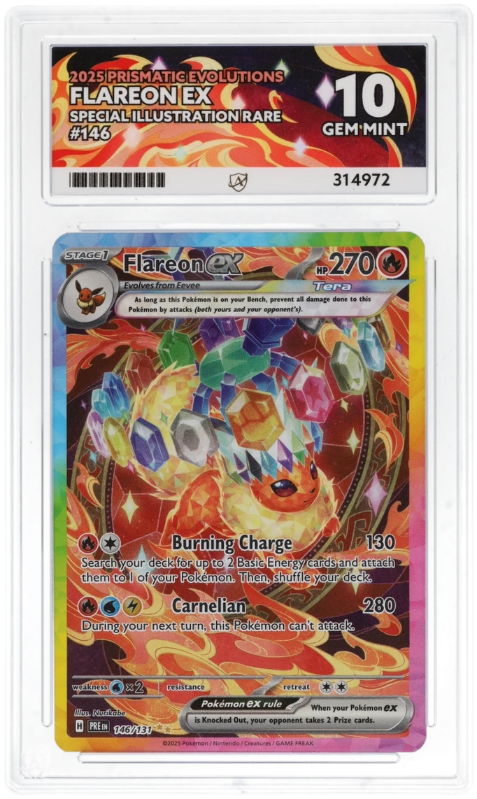 Flareon EX SIR 146/131 - Ace 10 - Prismatic Evolutions
