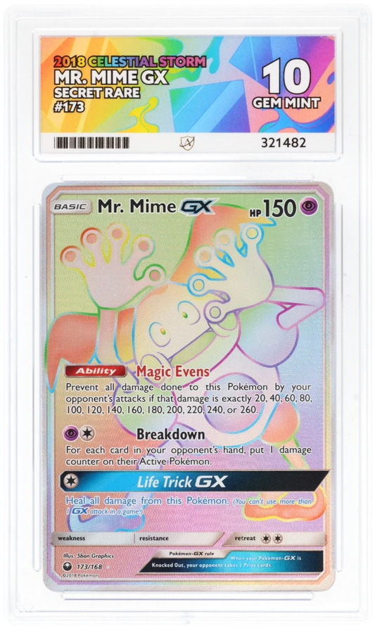 ACE 10 - Mr. Mime GX - 173/168 - Celestial Storm - Pokemon