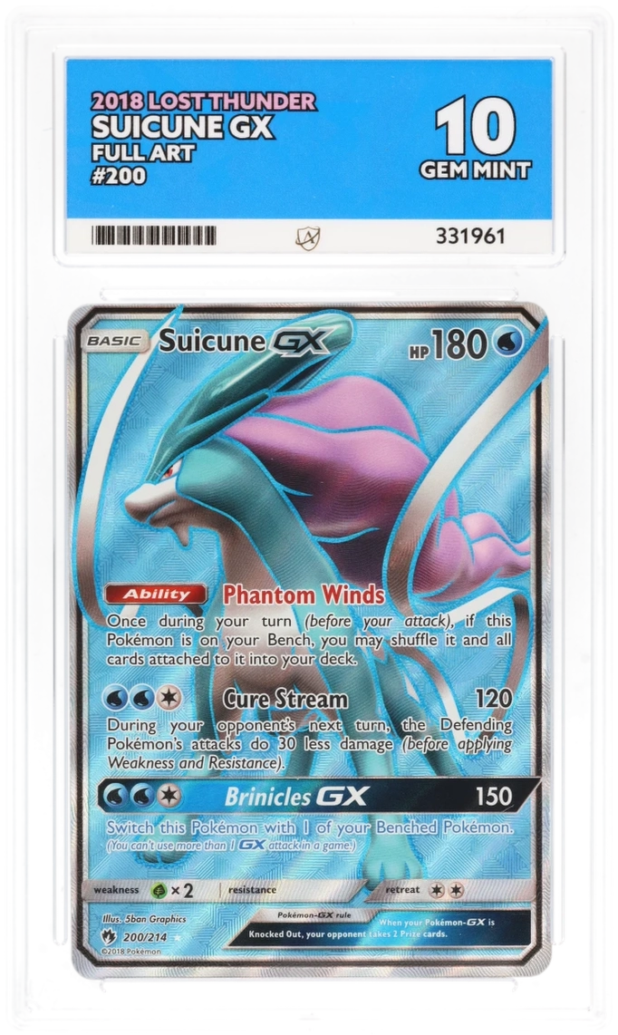 ACE 10 - Suicune GX - 200/214 - Lost Thunder - Pokemon