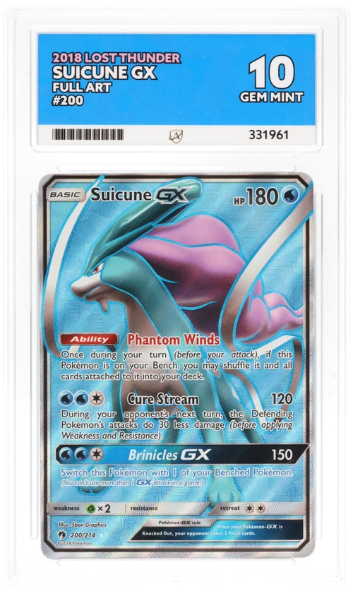 ACE 10 - Suicune GX - 200/214 - Lost Thunder - Pokemon
