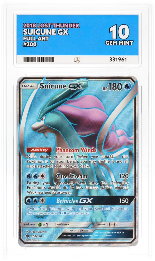 ACE 10 - Suicune GX - 200/214 - Lost Thunder - Pokemon
