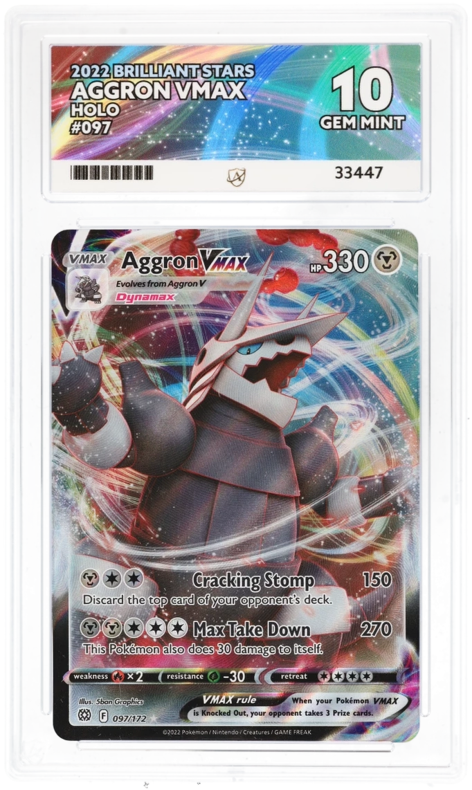 ACE 10 - Aggron VMAX - 097/172 - Brilliant Stars - Pokemon