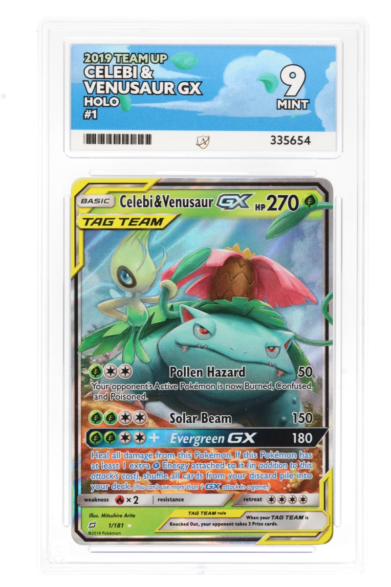Celebi & Venusaur GX 1/181 - Ace 9 - 2019 Team Up